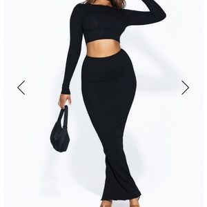Snatched 2 Piece Black Set